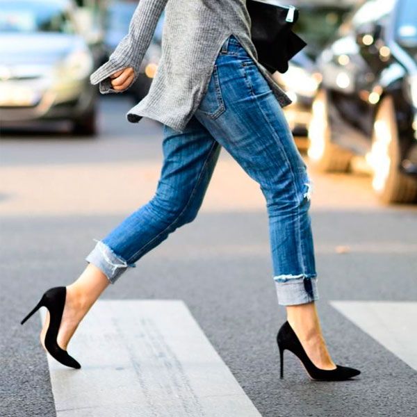 Aprende a caminar con tacones de una vez por todas Ep. tercero | Cómo caminar con tacones, ideas de moda, jeans boyfriend