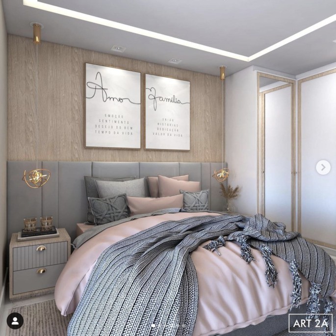 Imagen cama doble y mantas