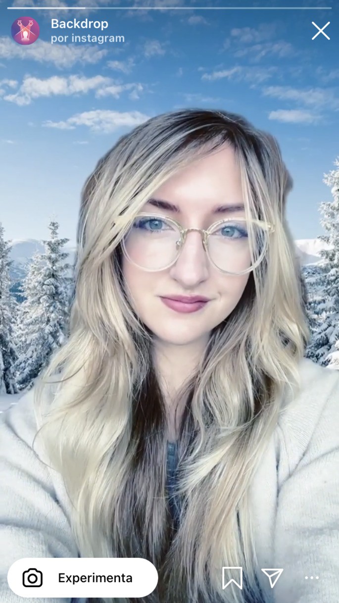 Filtro de fondo de Instagram